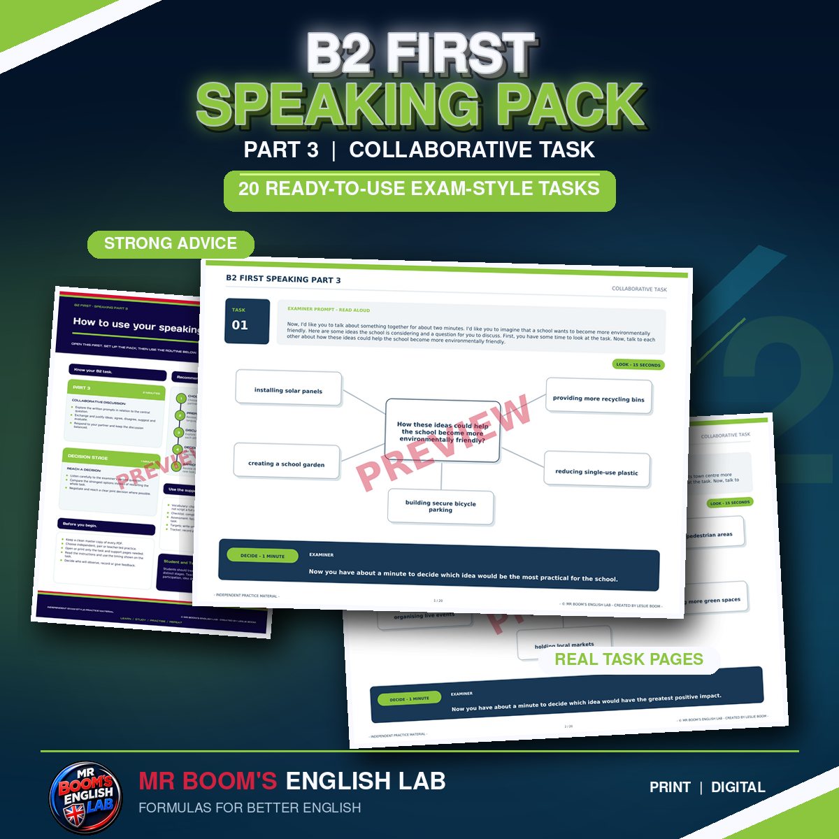 B2 First - Cambridge Exam Preparation: Part 3 (Collaborative Task)